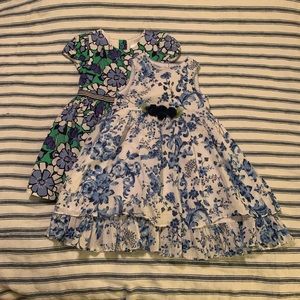 Blue & white Toddler Dress Bundle